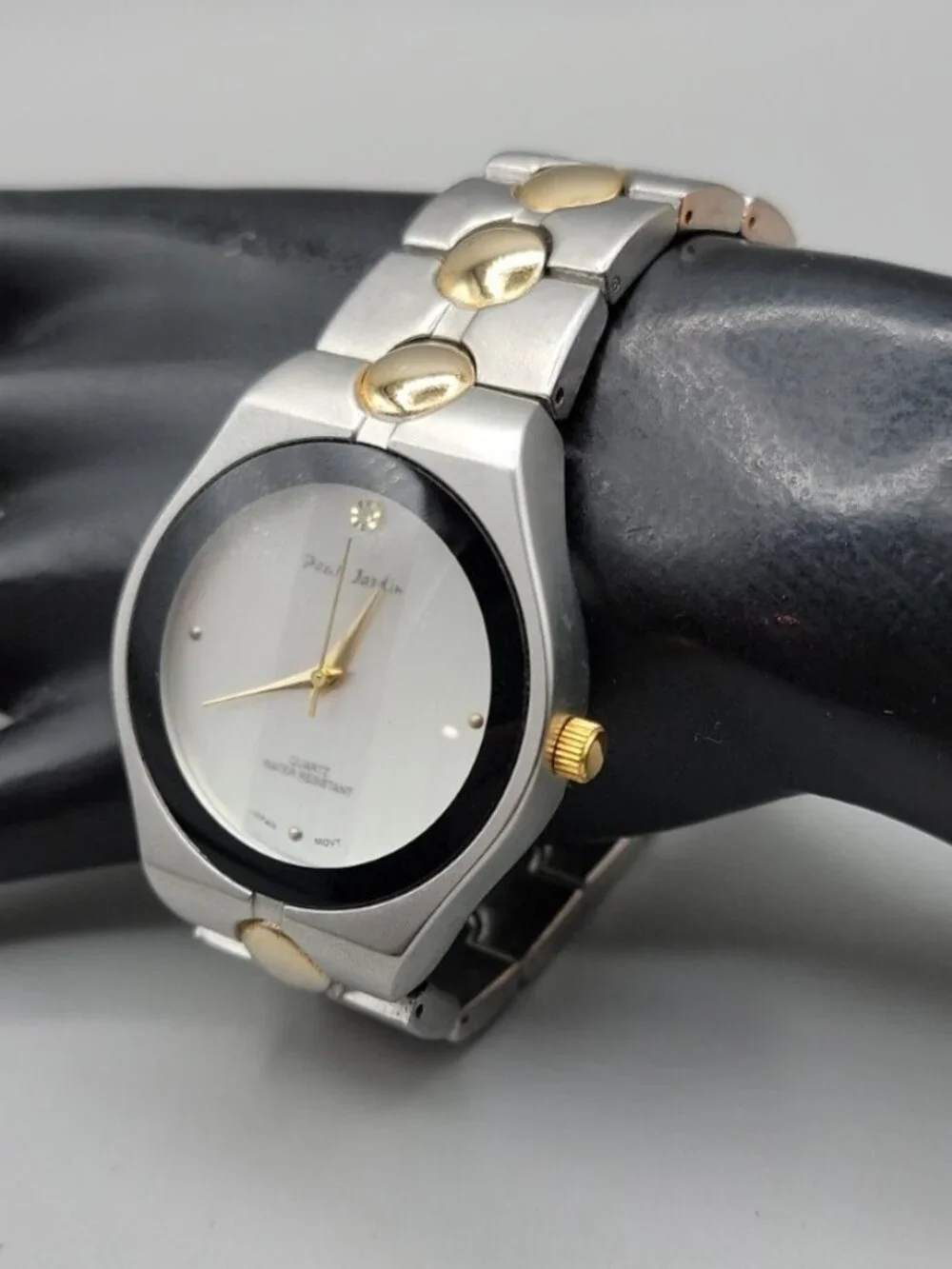 Vintage Paul Jardin Diamond Two Tone Quartz Watch 40mm 8